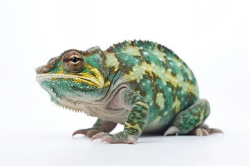 Obraz premium chameleon on a white background