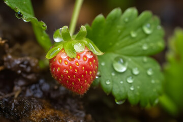 Growing strawberries on water, generative ai