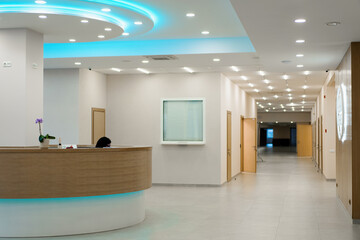 Lobby interior of waiting area in modern hospital or medical facility medicine concept - Powered by Adobe