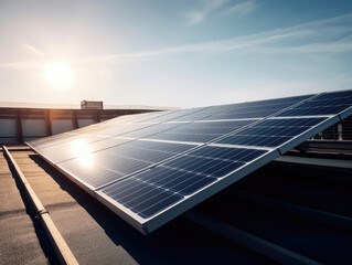 solar panel on a rooftop