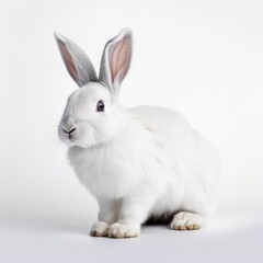 Fototapeta premium rabbit on white background