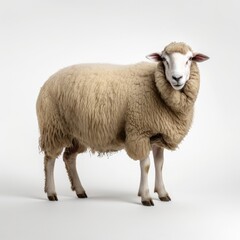 sheep in a white background