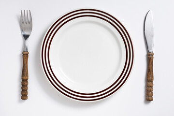 Plate and cutlery