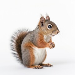 Obraz premium squirrel in a white background
