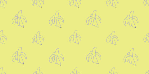 bananas pattern vector. seamless repeat illustration. tropical fruit simple