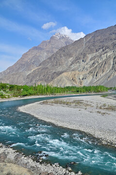Beautiful Gupis Valley in Ghizer District, Gilgit-Baltistan, Pakistan