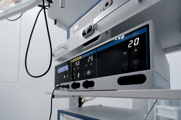 modern medical equipment in the operating room devices to support the patient during surgery