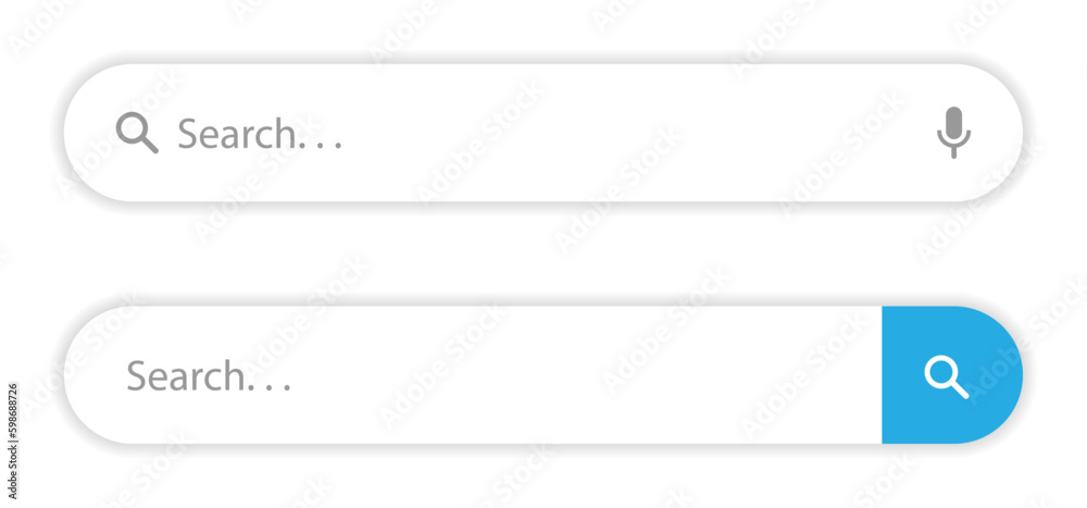 Wall mural search bar engine browse design vector