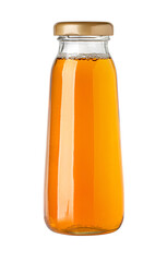 Apple juice in glass bottle