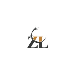 Alphabet letters Initials Monogram logo LZ, ZL, Z and L - obrazy, fototapety, plakaty