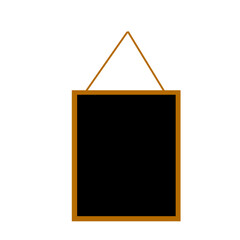 blackboard isolated on white