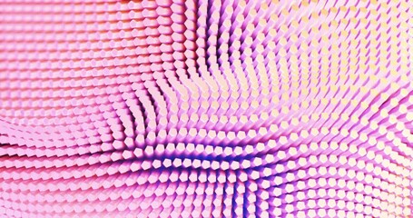 geometric blocks in wave form with soft pink pastel color. - Powered by Adobe
