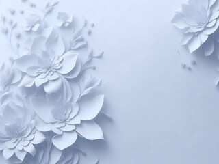 flowers on blue background, background design asset 