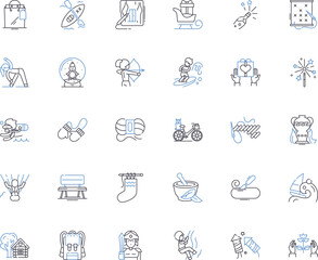 Bespoke line icons collection. Custom, Unique, Personalized, Tailored, Handcrafted, One-of-a-kind, Made-to-order vector and linear illustration. Artisan,Customized,Exclusive outline Generative AI