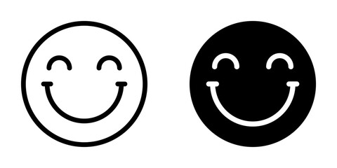 Smile icon. sign for mobile concept and web design. vector illustration