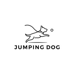 Simple Dog Logo Design Vector