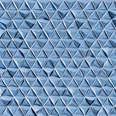 Elegant Futuristic Geometric Background with Intricate 3D Wall in Light Blue and White Tones. Perfect for High-Tech Presentations. Generative AI.