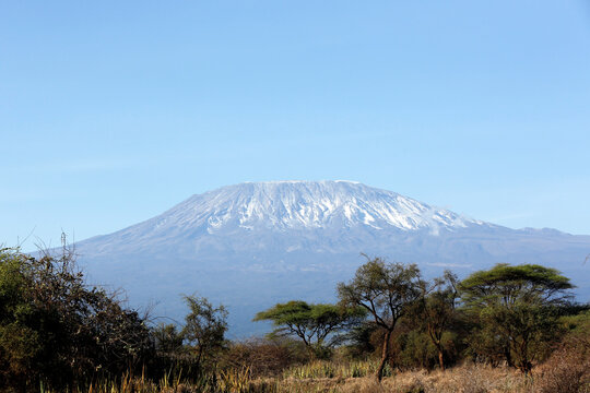 View of Mount Kilimanjaro. Amboseli, Kenya