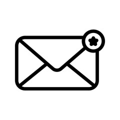 Mail icon. sign for mobile concept and web design. vector illustration