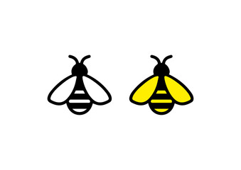 vector colorful bee honey drawing designs