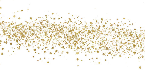 Gold sparkle luxury sparkling ,splatter border,Gold Foil Frame Gold brush stroke on transparent background.