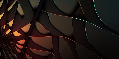 Obraz premium AI Generated. AI Generative. Graphic art ollustration of abstract geometric shapes. Can be used for decoration. Graphic Art