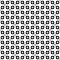 Black and white seamless pattern texture. Greyscale ornamental graphic design. Mosaic ornaments. Pattern template. Vector illustration. EPS10.