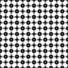 Black and white seamless pattern texture. Greyscale ornamental graphic design. Mosaic ornaments. Pattern template. Vector illustration. EPS10.