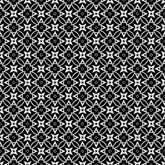 Black and white seamless pattern texture. Greyscale ornamental graphic design. Mosaic ornaments. Pattern template. Vector illustration. EPS10.