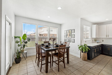 Fototapeta premium a home dining room 