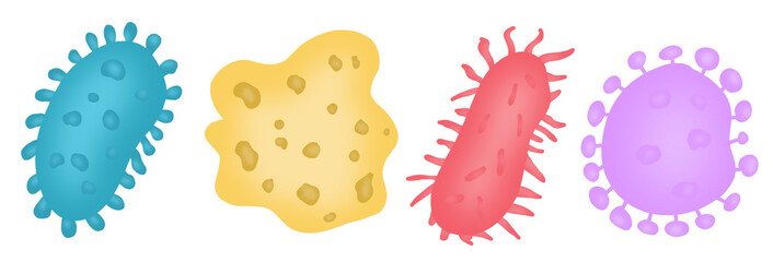 fungi, infectious, worms, parasites, disease, covid, endoscopy, bacteria,germs,mold,dirty,cartoon bacteria,fungi,infectious,worms,parasites,disease,covid,endoscopy