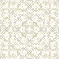 Seamless square pattern in authentic arabian style.