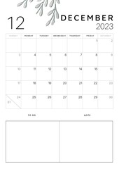 December Monthly Planner