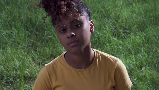 retrato adolescente mulher negra