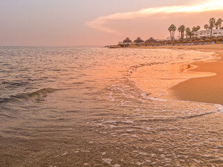 Landscape in a beach in Hammamet, Tunisia