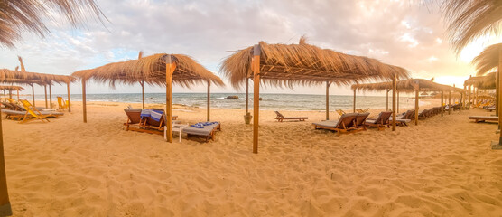 Landscape in a beach in Hammamet, Tunisia