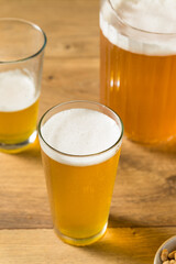 Cold Refreshing Lager Beer in a Pitcher