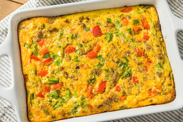 Homemade Savory Eggbake Breakfast