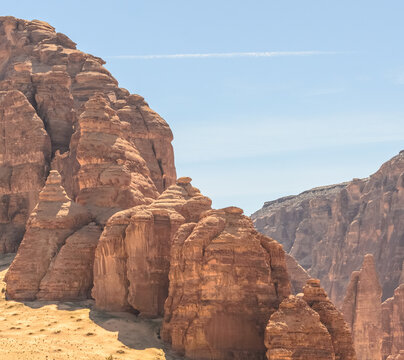 Alula mountains sand stone Saudi Arabia © Abdulrahim
