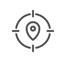 Route related icon outline and linear symbol.	
