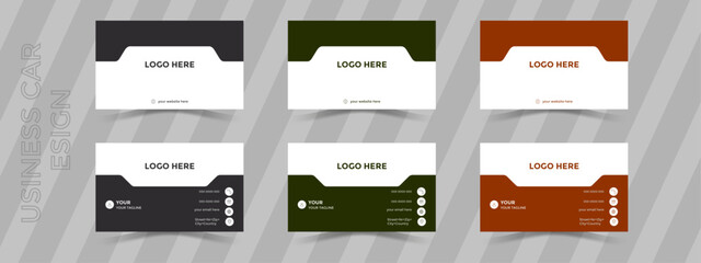 Modern and simple business card design