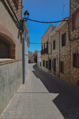 General view of cobblestone street