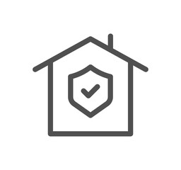 Security related icon outline and linear symbol.	

