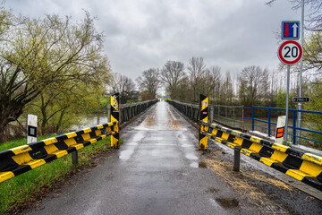 Elbe bridge of the road 2984-1 at Kunetice Czech Republic