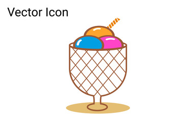 Ice cream outline icon. linear style sign for mobile concept and web design. Popsicle simple line vector icon. Symbol, logo illustration. Pixel perfect vector graphics