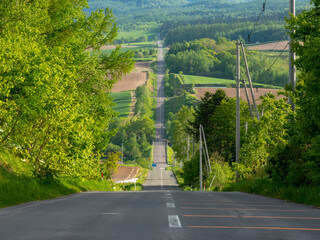 ジェットコースターの路（北海道空知郡上富良野町）