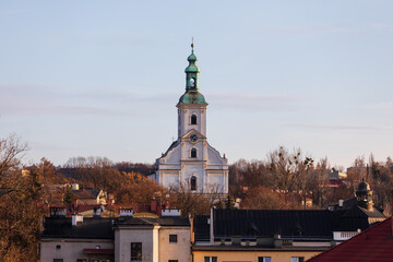 Protestant Jesus Church in Cieszyn town on sunny afternoon