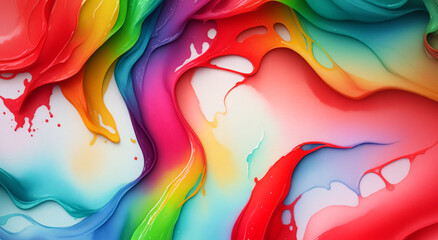 Colorful marble background in watercolor style in defferent bright colors. Ai generative illustration