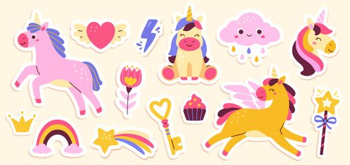 Set of unicorns © Aleksey