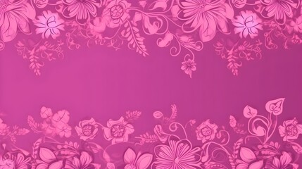 Fototapeta na wymiar Flowers on pink background